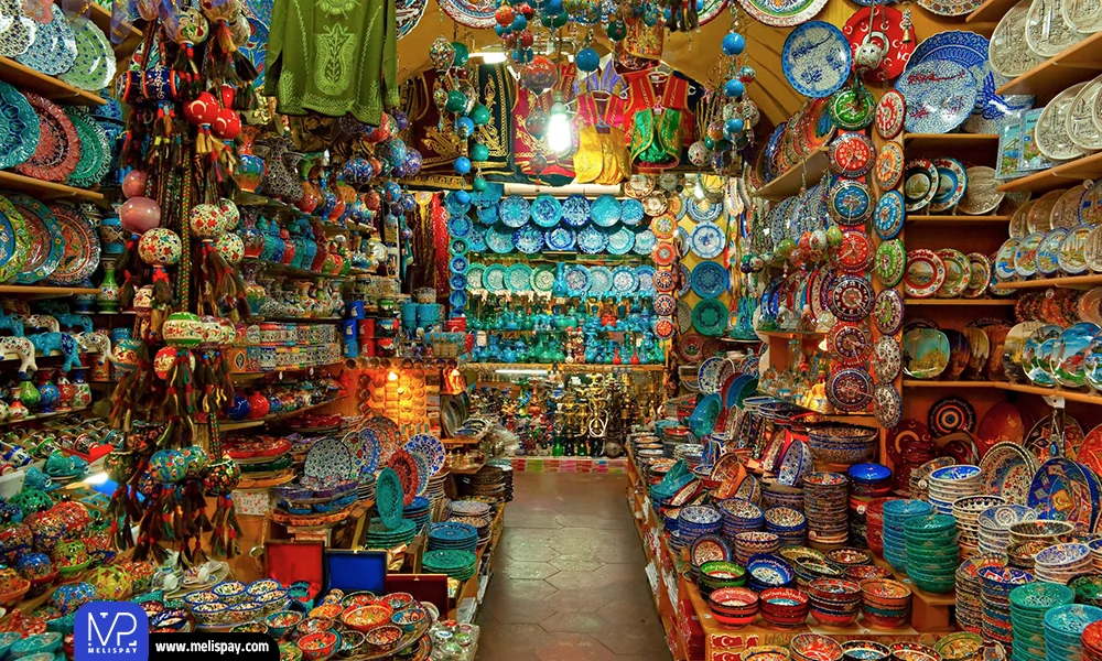 تصویری از یکی از بازار های Kapali Charshi